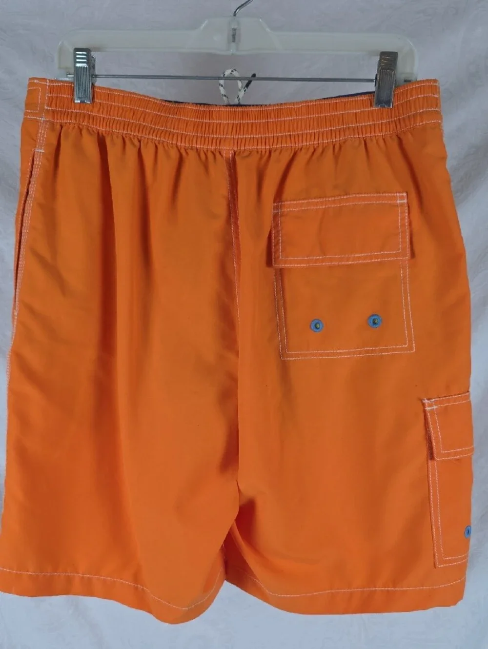 Tommy Bahama Bright Orange Board Shorts with Contrast Stitching Size Medium